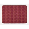 thumbnail image 1 of Brown Paisley Bath Mat, Traditional Persian Damask Art, Plush Bathroom Decor Mat with Non Slip Backing, 29.5" X 17.5", Dark Magenta Salmon, by Ambesonne, 1 of 2