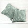thumbnail image 6 of Ambesonne Abstract Throw Pillow Cover 2 Pack, Classic Style Stars, 18", Green Grey, 6 of 7
