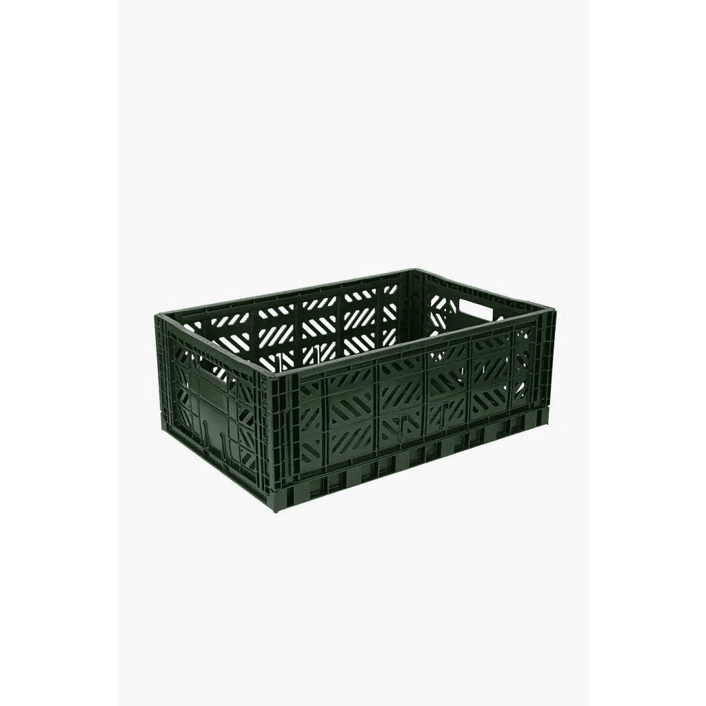 Foldable Storage Bins, Plastic Crate for Storage, Collapsible Crate