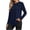 Dark Blue, variant on Long Sleeve Tops for Juniors Womens T Shirts Fitted Casual Basic Tee Breathable Crew Neck Base Layers Comfy Soft Plain Shirt