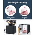 thumbnail image 3 of 12"x12" LED Light Box Photography Tent Kit, Dimmable Foldable Photo Studio with 120 LEDs & 6 Backdrops, CRI >95 for Product Photography, Jewelry, Small Items, 3 of 8