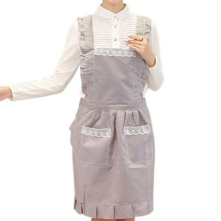 

Kironypik Modern Apron Women Girls Waterproof Cooking Anti-oil Kitchen BBQ No.04