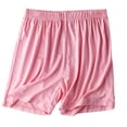 thumbnail image 5 of Women's Shorts Summer Shorts for Women Loose Plus Size Elastic Waist Thin Soft Shorts Solid Color Casual Pajamas Home Comfy Cotton Pants Shorts, 5 of 7