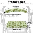 thumbnail image 6 of Jiueut Green Cucumber Rollator Seat Cushion Back Bar Cover Set for Seniors 2 Piece Soft Seat Cushion for a Rollator Walker Removable Rollator Seat Covers for Women, 6 of 7