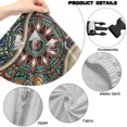 thumbnail image 7 of Jiueut Boho Mandala Dog Paw Print Gaming Chair Cover with Armrest Cover, Stretchable Protection for Computer Chair Anti-Dust Reclining Gaming Chair Slipcover with Elastic Bottom, 7 of 7