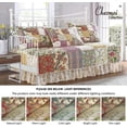 thumbnail image 6 of Chezmoi Collection Delaney 5-Piece Floral Daybed Cover Set, Lightweight Vintage Washed Cotton Patchwork Quilt, 6 of 6