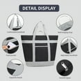 thumbnail image 3 of LOVEVER Sac Isotherme Réutilisable 40 L Sacs Souples Étanches Portables Sacs Thermiques pour Épicerie Plage Gris, 3 of 3
