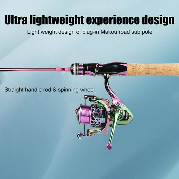 Peggybuy Ultra Light 2 Sections Fishing Rod Spinning Pole Fishing