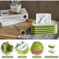 thumbnail image 3 of ShenMo Tissue Box Elastic Lifting Car Silicone Tissue Box Foldable Elastic Tissue Box for Home, Office and Car (Green), 3 of 5