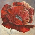 thumbnail image 2 of Withaar, Rian 15x15 Gold Ornate Wood Framed with Double Matting Museum Art Print Titled - BOLD POPPY I, 2 of 4