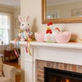 thumbnail image 6 of OEFNTAC Easter Egg Tray Ceramic Holder 6.4x1.2in Multi Slot Sturdy Glossy Finish Home Holiday Table Decorative Accent Desktop Snack Dessert Storage Party Host Gift Non-Slip Display, 6 of 6