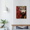 thumbnail image 3 of Nawypu  Wall Art Painting Wolf in The Forest Pictures Prints On Canvas Animal The Picture Decor Oil for Home Modern Decoration Print, 3 of 4