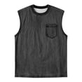 thumbnail image 5 of Workout Tank Tops for Men Summer Crewneck Loose Fit Sleeveless Muscle Shirts Vintage Washed Tshirts, 5 of 5