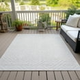 thumbnail image 6 of Addison Rugs Chantille Indoor/Outdoor Transitional Geometric Ivory Washable Rectangle Rug, 9' x 12', 6 of 6