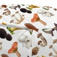 thumbnail image 3 of Mushroom Pouf Cover with Zipper, Realistic Style Various Kinds of Fresh Toadstools Truffles Natural Lifestyle Cook, Soft Decorative Fabric Unstuffed Case, 30" W X 17.3" L, Multicolor, by Ambesonne, 3 of 5