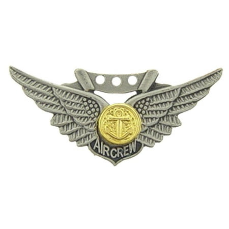 U.S. Navy Combat Aircrew Wings Pin 1 1/16