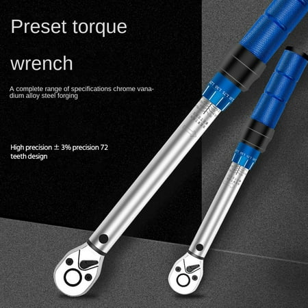 

Torque Wrench 5-25 NM Two-Way Ratchet Socket Spanner Adjustable Preset Torque Hand Tool for Car and Bike Repairing