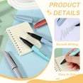 thumbnail image 3 of Uxcell Glitter Highlighter, 6 Pack Bling Water Based Round Tip Writing Marker Pens Cute Pastel Colored Highlighter Studying Supplies for Office Home Daily Use, Purple, 3 of 6