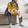 thumbnail image 7 of Fotbe Bee Gnome With Sunflower Pattern Long Sleeve Pajama Set for Men,Sleepwear Set,2-piece Loungewear Set,Soft PJs Comfy Nightwear with Pockets-XX-Large, 7 of 7