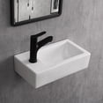 thumbnail image 4 of Paklorde Ceramic 14.38" Rectangle Corner Sink, 4 of 15