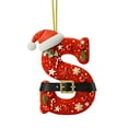 thumbnail image 4 of Decoraciones de Árbol de Navidad 2D Acrílico Decoración Carta Colgante con 26 Letras Diy Navidad Decoración Del Hogar Ornamentos Del Árbol de Navidad, 4 of 5