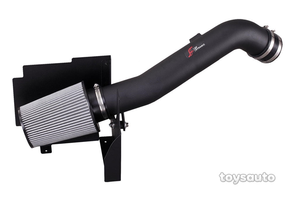 Black Air Intake Aluminum Piping+Heat Shield For GMC 01-04 Sierra//Silverado