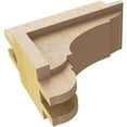 thumbnail image 6 of 4"W x 8"D x 4"H Wide Bryant Rough Cedar Woodgrain TimberThane Corbel, Primed Tan, 6 of 6