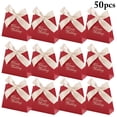 thumbnail image 2 of 50PCS Wedding Candy Box Creative Decorative Candy Box Treat Box Cookie Box, 2 of 8