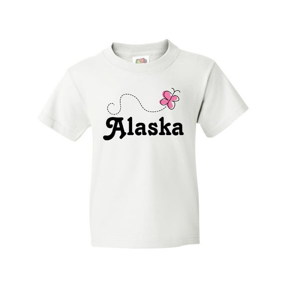Inktastic Alaska Butterfly Youth T-Shirt