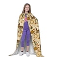 thumbnail image 4 of Honeii Wild West Cowboy Print Poncho Cape, Cloak Coat, Snuggly Hooded Wearable Blanket, Hooded Cape For Teenagers,Halloween Costumes-Small, 4 of 7