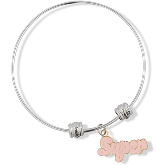 EPJ Super Pink Fancy Charm Bangle