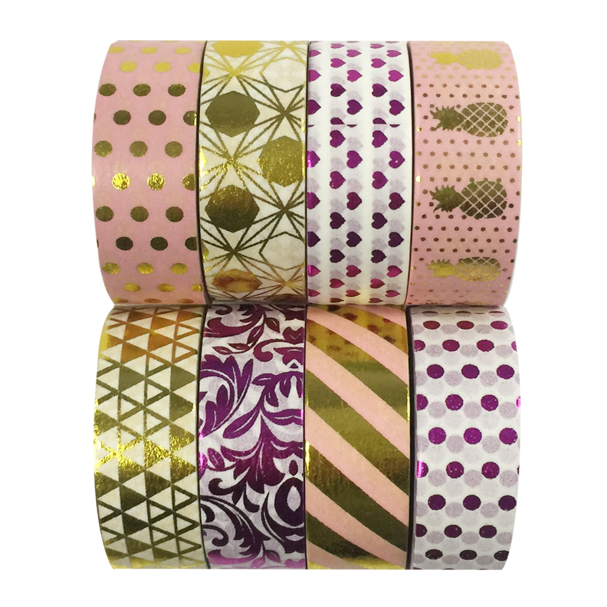 Wrapables® Metallic Foil Washi Masking Tape Collection (Set of 8