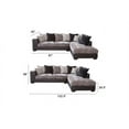 thumbnail image 3 of American Furniture L Shaped Sectional Sofa with 8 Back Pillows and 2 Accent Pillows, 3 of 11