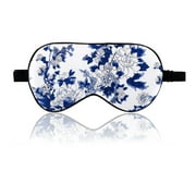 Natural Silk Sleeping Mask with Adjustable Strap Supersmooth Eye Mask