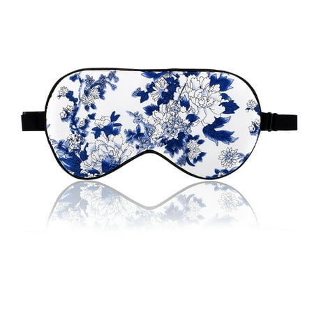Natural Silk Sleeping Mask with Adjustable Strap Supersmooth Eye Mask