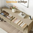 thumbnail image 3 of May in Color Beige 6 Drawer Dresser, Fluted Modern Chest of Drawers for Bedroom, 3 of 7