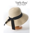 thumbnail image 2 of FURTALK Sombrero de paja para playa para mujer, UV UPF 80+, sombrero de verano con ala plegable para viajes, 2 of 5