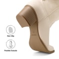 thumbnail image 6 of DREAM PAIRS Women's Cowboy Boots Square Toe Embroidered Western Boots Chunky Heel Mid Calf Cowgirl Fashion Boots Wide Width, 6 of 7
