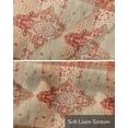 thumbnail image 6 of Red Beige Linen Curtain Valance for Bedroom/Bathroom/Kitchen/Office/Living/Dining Room Window,Vintage Boho Ethnic Geometric Abstract Art Rod Pocket Topper Decorative Cafe Drapes Panel 42"x12", 6 of 6