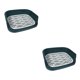 thumbnail image 1 of Greeniant Bandeja de arena para mascotas Orinal para gatos Inodoro para animales pequeños Caja de arena para perros Azul 2piezas, 1 of 4