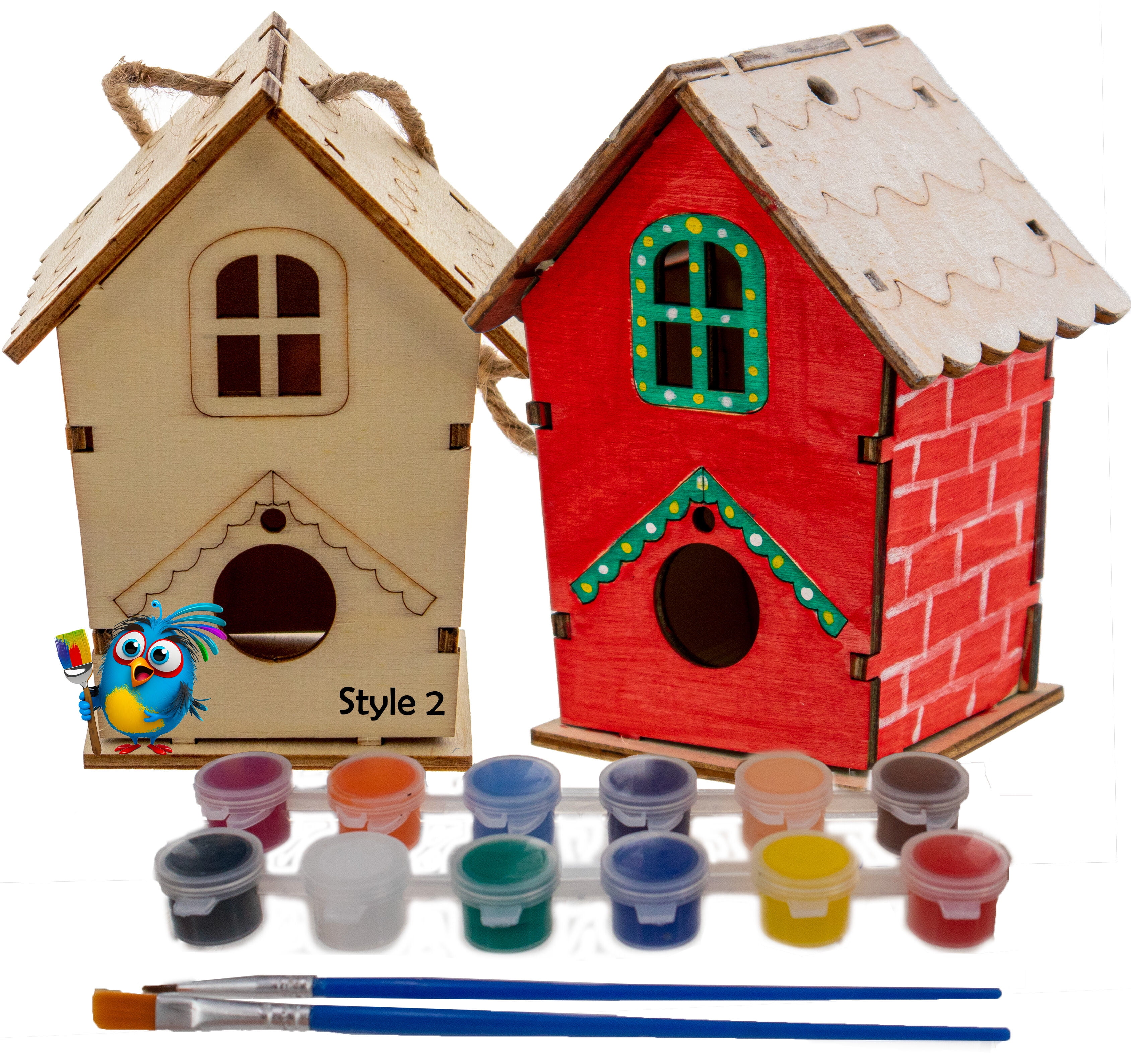 Buy Wholesale China Diy Wood Bird House Kit For Children To Build And Paint  Wooden Bird Houses Kids Crafts & Wooden Bird Houses Kids Crafts at USD 0.96