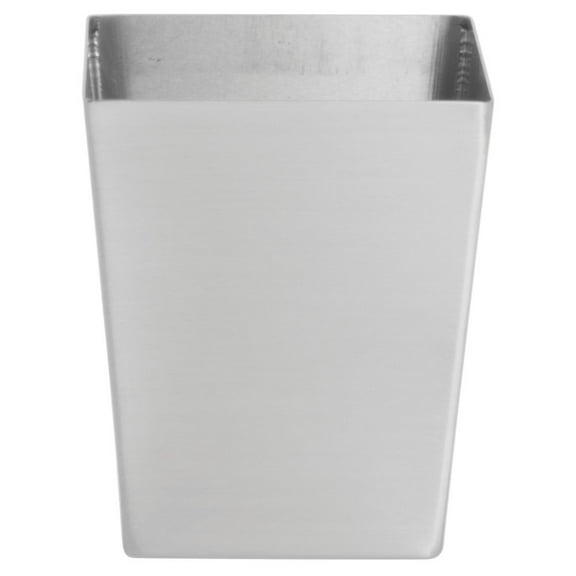 HUBERT® Food Merchandsing Pans with Tapered Corners Stainless Steel Deli Display Pan - 5" L x 5" W x 6" D