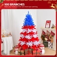 thumbnail image 6 of GoDecor 6ft International Christmas Tree, Automatic Open Xmas Tree, Easy Assemble, 900 Tips, Red/White/Blue, 6 of 6
