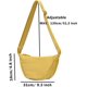 thumbnail image 4 of Bolso de nailon Crescent para mujer, ligero, pequeño, con 2 paquetes de bolsa interior para bola de masa, correa ajustable, 4 of 4