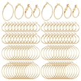 thumbnail image 1 of 96 Pcs Alloy Round Beading Hoops DIY Earring Hoops Earring Making Kit for Women Hoop Earrings Making Hypoallergenic, 1 of 14