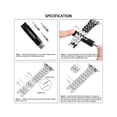 thumbnail image 6 of Odash VLS1-2-ASLV41 Metal Bling Band for 38, 40 & 41mm Apple Watch - Silver, 6 of 7