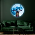 thumbnail image 3 of xiaxaixu Halloween Wall Sticker, Luminous Scarecrow Print PVC Decals Posters, 3 of 5