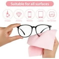 thumbnail image 2 of Andibro 10 Pcs Microfibre Glasses Cleaning Cloths, Soft Glasses Cleaner Cloth Lens Cleaning Cloth Reusable Eyeglasses Cleaning Tool for Camera Lens Cell Phone Screens Cleaner Accessories(Pink), 2 of 7