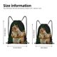 thumbnail image 2 of Fotbe Squirrels Eating Peanuts On The Tree Bolsa Mochila con Cordón Estampada, Bolsa de Gimnasio Deportiva, Bolsa Cinch, Bolsa con Cordón para Hombres y Mujeres-Small, 2 of 6