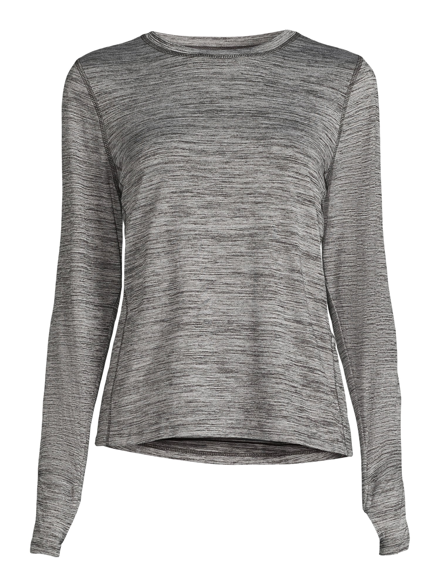 Athletic Works Women's Active Long Sleeve T-Shirt with Side Pocket, Sizes XS-XXL